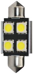 ΛΑΜΠΑΚΙΑ ΠΛΑΦΟΝΙΕΡΑΣ C5W/C10W 12V 0,96W SV8,5 36mm CAN-BUS+RADIATOR LED 4xSMD5050 PREMIUM ΛΕΥΚΟ 1ΤΕΜ