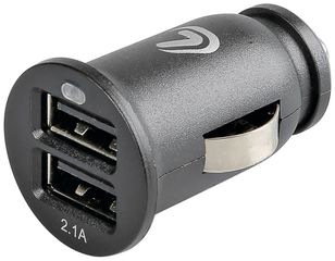 ΦΟΡΤΙΣΤΗΣ ΑΝΑΠΤΗΡΑ ΜΕ 2 ΘΥΡΕΣ USB 2100mA 12/24V LED FAST CHARGE