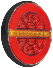ΦΩΣ ΠΙΣΩ ΑΡΙΣΤΕΡΟ 12/24V DYNAMIC-O 140 mm ΜΕ 29 LED 3 ΧΡΗΣΕΙΣ ΟΜΙΧΛΗΣ/ΘΕΣΕΩΣ/ΦΛΑΣ (ΚΟΚΚΙΝΟ/ΠΟΡΤΟΚΑΛΙ) - 1 ΤΕΜ.