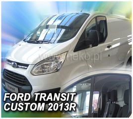 FORD TRANSIT CUSTOM 2D/4D 2012+ ΖΕΥΓΑΡΙ ΑΝΕΜΟΘΡΑΥΣΤΕΣ VAN ΑΠΟ ΕΥΚΑΜΠΤΟ ΦΙΜΕ ΠΛΑΣΤΙΚΟ HEKO - 2 ΤΕΜ.