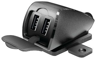 ΦΟΡΤΙΣΤΗΣ USB ΔΙΠΛΟΣ TREK 2 12/24V 5400mA ΜΕ ΒΑΣΗ ΣΤΗΡΙΞΗΣ ΒΙΔΩΤΗ ΚΑΙ ΚΑΛΩΔΙΟ 150cm ΑΔΙΑΒΡΟΧΟΣ