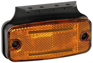 ΦΩΣ ΟΓΚΟΥ S18 2 LED ΠΟΡΤΟΚΑΛΙ 10/30V ΜΕ ΑΝΑΚΛΑΣΤΗΡΑ (114x54 mm) -1ΤΕΜ.