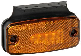 ΦΩΣ ΟΓΚΟΥ S19 4 LED ΠΟΡΤΟΚΑΛΙ 10/30V ΜΕ ΑΝΑΚΛΑΣΤΗΡΑ 114x54 mm 1ΤΕΜ.