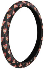 ΚΑΛΥΜΜΑ ΤΙΜΟΝΙΟΥ SKIN-COVER PIZZA (ΠΙΤΣΑ) 38/40cm (M) ΜΑΥΡΟ ΕΛΑΣΤΙΚΟ ΠΟΛΥΕΣΤΕΡΙΚΟ 2mm ΠΑΧΟΣ