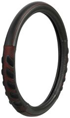 ΚΑΛΥΜΜΑ ΤΙΜΟΝΙΟΥ SPA (Μ) 37/39 cm ΔΕΡΜΑΤΙΝΗ ΜΑΥΡΟ/ΚΟΚΚΙΝΟ ΑΟΣΜΟ ECO-FRIENDLY