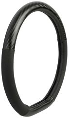 ΚΑΛΥΜΜΑ ΤΙΜΟΝΙΟΥ LE MANS (M) 37/39cm ΔΕΡΜΑΤΙΝΗ ΜΑΥΡΟ/ CARBON ΑΟΣΜΟ ECO-FRIENDLY (ΚΟΦΤΟ ΤΙΜΟΝΙ)