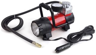 ΚΟΜΠΡΕΣΕΡ ΑΕΡΑ ΕΛΑΣΤΙΚΩΝ ΜΕΤΑΛΛΙΚΟΣ ACOMP-06 12V 100psi 7bar 28l/min ΜΕ ΦΙΣ ΑΝΑΠΤΗΡΑ ΚΑΙ ΚΑΛΩΔΙΟ 300cm ΚΑΙ ΦΑΚΟ LED AMiO - 1 ΤΕΜ.