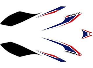 FULL ΣΕΤ ΑΥΤΟΚΟΛΛΗΤΑ FAIRING HONDA FORZA125/300 ΜΠΛΕ ΚΟΚΚΙΝΟ ΜΑΥΡΟ