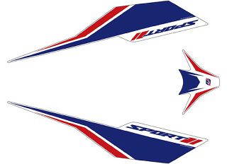 FULL ΣΕΤ ΑΥΤΟΚΟΛΛΗΤΑ FAIRING HONDA PCX SPORT ΜΠΛΕ ΚΟΚΚΙΝΟ ΜΑΥΡΟ