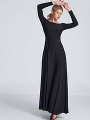 Μακρύ Φόρεμα 147924 Figl Μαύρο M707 Black