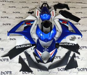 FULL FAIRING ΣΕΤ ΠΛΑΣΤΙΚΑ SUZUKI GSXR1000 2007-2008 ΜΠΛΕ-ΑΣΠΡΟ