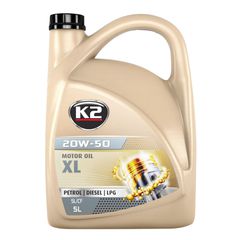 Λιπαντικό κινητήρα K2 Texar 20W-50 XL 5lt