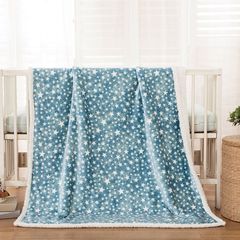 Κουβέρτα βρεφική διαστάσεων 110x140cm σε χρώμα γαλάζιο Art 5136