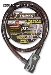 ΛΥΡΗΣ TRIMAX ALARM LOCK AND QUADRA-BRAID CABLE 25mm X 183cm, TAL2572