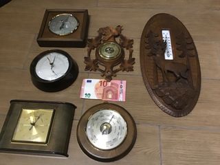 ΒΑΡΟΜΕΤΡΑ  vintage με θερμόμετρο και υγρόμετρο 