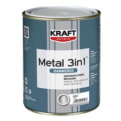 Χρώμα Metal 3IN1 Hammered - Kraft Paints 2.5 litra