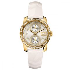 Marc Ecko The Paradise, Watch for Women, White Leather Strap E10039L2