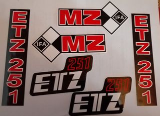 Mz ETZ 251 Αυτοκόλλητα σετ 