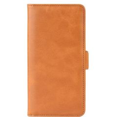 Θήκη Book Leather Wallet Samsung Galaxy S21+ Plus 5G G996 Card Holder Light Brown
