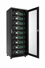 Καμπίνα Rack 42U (60x80) για Μπαταρίες Φωτοβολταϊκών με Γυάλινη Πόρτα