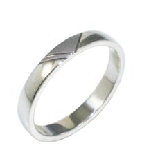 Βέρα λευκόχρυση Κ14 με σχέδιο λουστραριστή και ματ 275275W