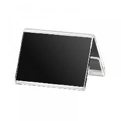 Κιτ σήμανσης λάμδα 6τμχ 4x6cm καρτοθήκη Plexiglass με κλίση με μαύρη κάρτα