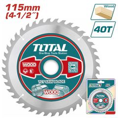 Δίσκος κοπής ξύλου TOTAL  επαγγελματικός 115mm κατάλληλος για γωνιακό λειαντήρα ( TAC231255 )