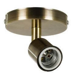 Μοντέρνο φωτιστικό οροφής SARA με ντουί 1 x E27 AC 220-240V IP20 μπρούτζινο 10x10x10.3cm