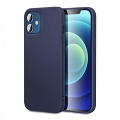 Θήκη Σιλικόνης για Apple iPhone 12 mini 5.4" ΣΚΟΥΡΟ ΜΠΛΕ(ΟΕΜ)