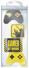 Gamer At Work Caution Sign Eraser Set (SR72668)