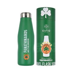 Θερμός μπουκάλι Travel Flask Panathinaikos BC Edition χωρητικότητας 500ml σε πράσινο χρώμα