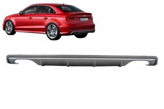ΠΙΣΩ ΣΠΟΙΛΕΡ AUDI A3 8V Sedan (2012-2015) Rear Bumper Valance Diffuser S3 Design
