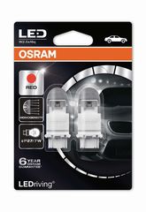 OSRAM P27/7W 12V 2W Ledriving Red (3557R-02B) 2τμχ