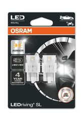 OSRAM W21/5W LEDriving SL Amber 12V (7515DYP-02B) 2τμχ