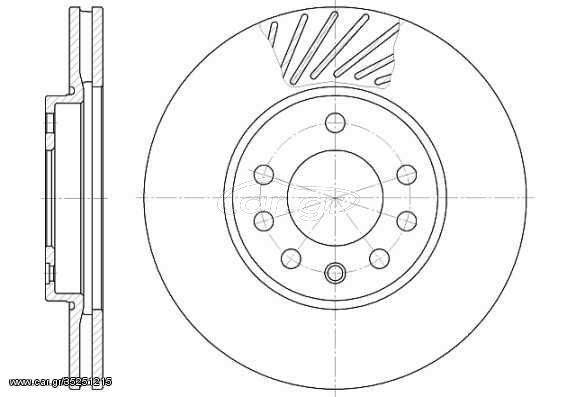 Δισκόπλακα REMSA 658410 Opel Astra G Station Wagon 2200cc DTI 125ps 2002-2004 (230514,569060,90539466,9117678,93197592)