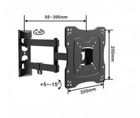 TVY-1110 Επιτοίχια βάση με μπράτσο 17-42inches
