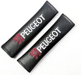 Μαξιλαράκια Ζώνης  Peugeot  Σετ Χρώμα Μαύρο