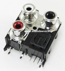 RCA-CI3-OPTICAL ΒΥΣΜΑ 3 RCA ΠΛΑΚΕΤΑΣ + ΟΠΤΙΚΗ ΙΝΑ