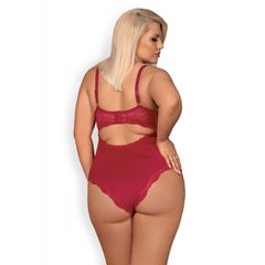 Plus Size Obsessive Rosalyne Teddy Red-thumb-3