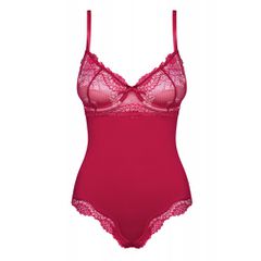 Plus Size Obsessive Rosalyne Teddy Red-thumb-5