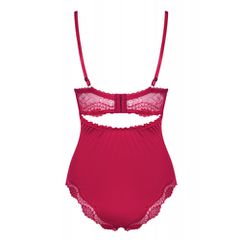Plus Size Obsessive Rosalyne Teddy Red-thumb-4