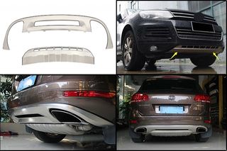 ΣΕΤ ΣΠΟΙΛΕΡ VW Touareg 7P MK2 (2010-2014) Stainless steel Skid Plates Bumper Off Road