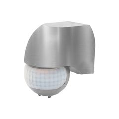 Ανιχνευτής κίνησης υπερύθρων επίτοιχος 230V IP44 με γωνία ανίχνευσης 180° ~12m σε ασημί χρώμα