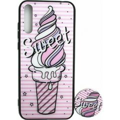 GlassCase ΘΗΚΗ ΠΛΑΤΗΣ ΜΕ POP HOLDER για IPHONE X- Sweet