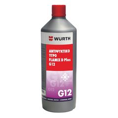 WURTH ΑΝΤΙΨΥΚΤΙΚΟ ΥΓΡΟ -70°C ΓΙΑ ΚΙΝΗΤΗΡΕΣ FLAMIX D plus G12 1LT ΚΟΚΚΙΝΟ 5861500001