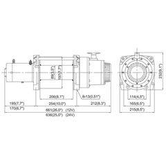 ΕΡΓΑΤΗΣ ΑΥΤOΚΙΝΗΤΟΥ 6800KG, 24V  ΔΩΡΟ Winch Accessory Kit-thumb-1