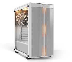 BEQUIET PC CHASSIS PURE BASE 500DX WINDOW WHITE BGW38, MIDI TOWER ATX, WHITE, ARGB LIGHTING, W/O PSU, 3X14CM PURE WINGS 2 FANS (FRONT, TOP, REAR), 3YW