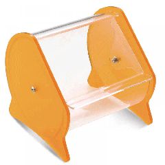 Koυταλοθήκη Plexiglass με πόρτα Roll Top σε κίτρινο ματ