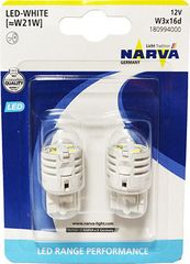 Narva LED W21W WHITE Range Performance 12V 1.75W 2τμχ