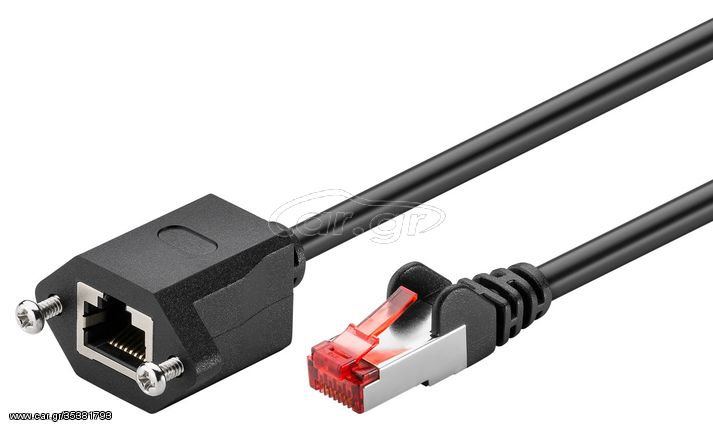 GOOBAY καλώδιο προέκτασης F/UTP CAT6 77562, copper, AWG 26, 3m, μαύρο